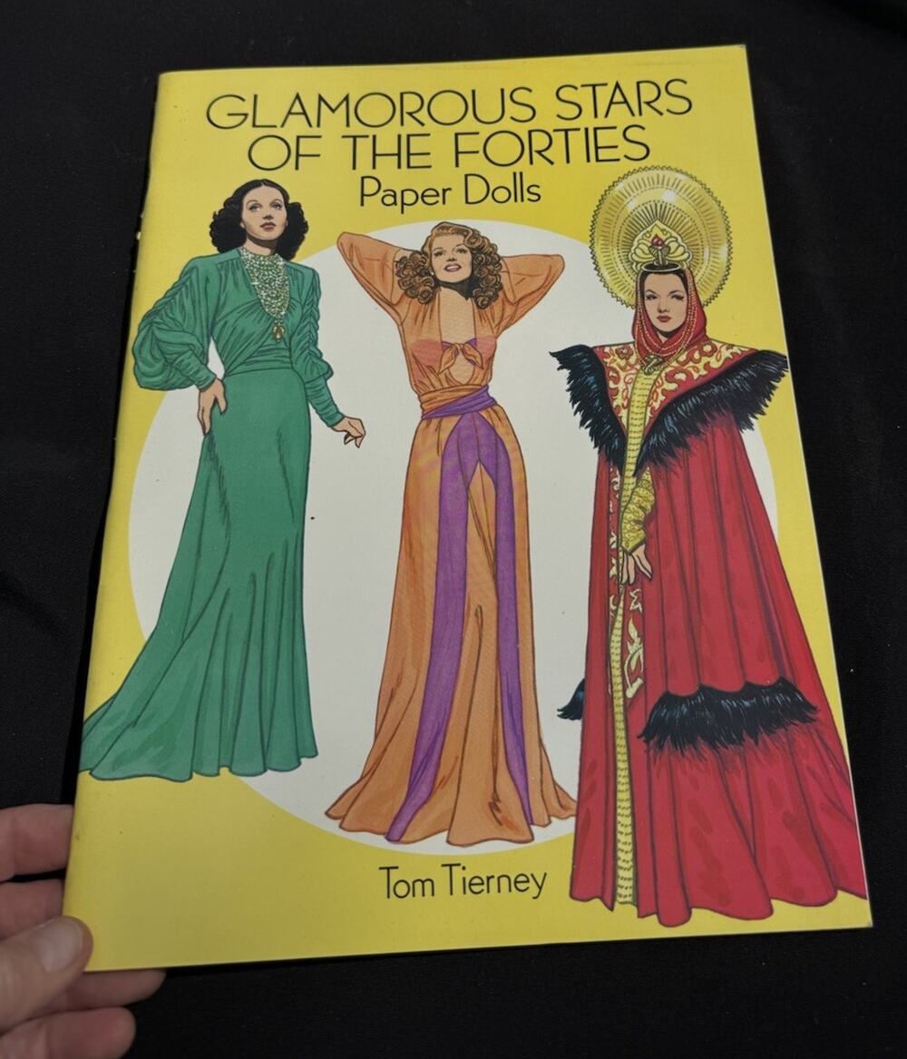 VTG The GLAMOROUS STARS OF THE FORTIES Paper Dolls Book By Tom Tierney NEW!